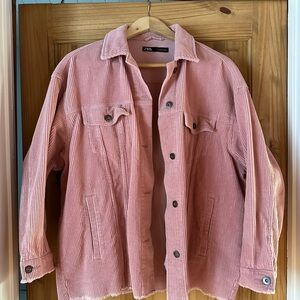 Zara Pink Corduroy Jacket